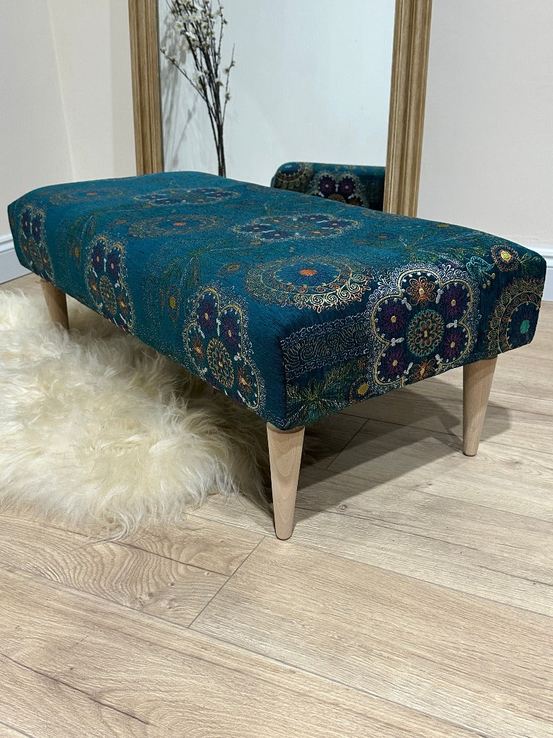 GREEN PATTERN Footrest