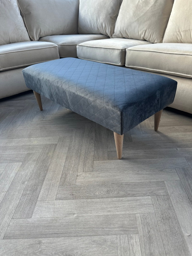 PREMIUM stitched lid Handmade footstool