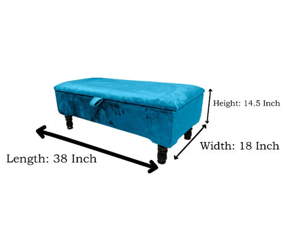 Boucle Teddy Aqua Plain Coffee Table Ottoman Storage Ottoman Bench For Living Room Seat