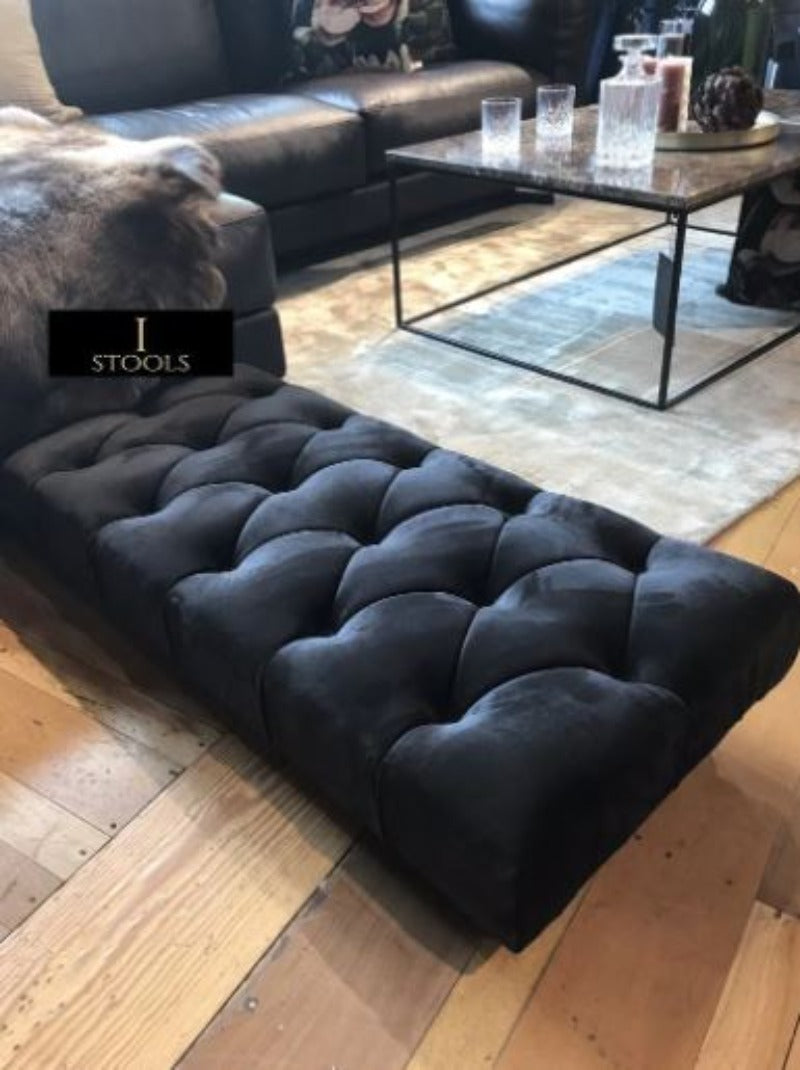 Black Chesterfield Seating bench