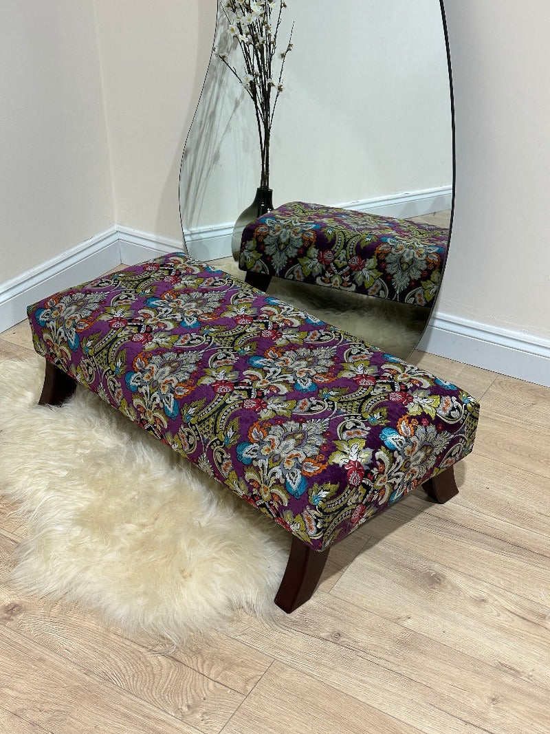 PREMIUM PURPLE FLORAL Footrest