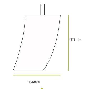 Contemporary Grey wood solid legs