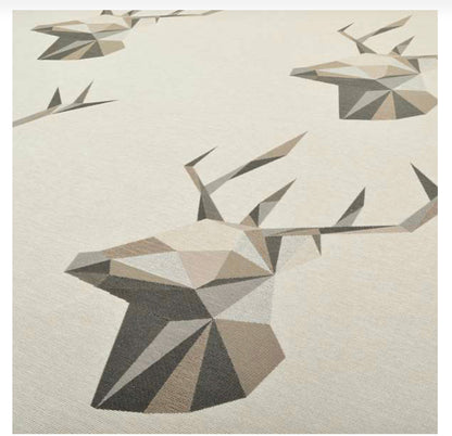 Stag head geometric pattern sample
