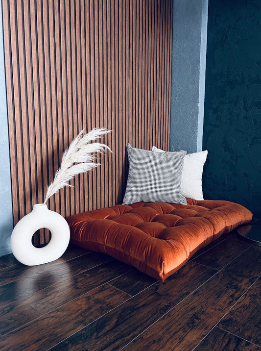 Velvet floor cushion