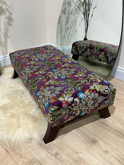 PREMIUM PURPLE FLORAL Seating bench