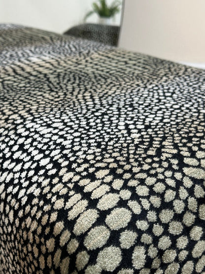 Premium leopard pattern fabric Footstool 