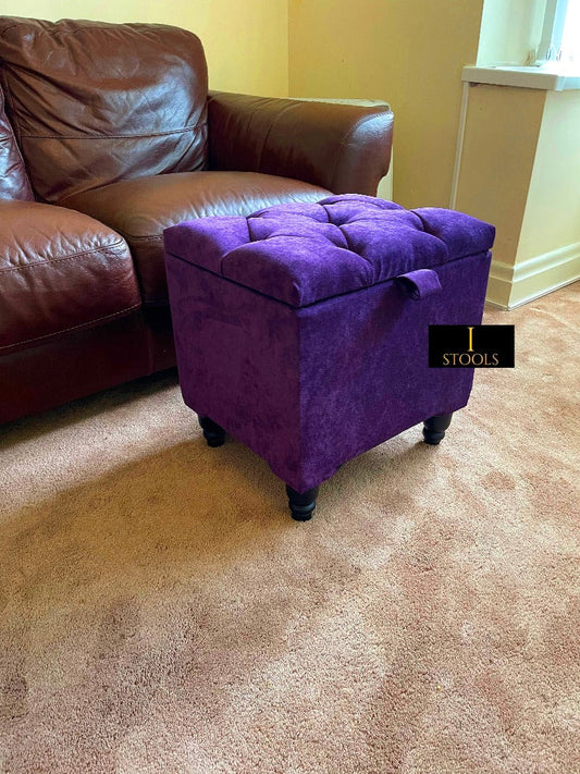 Purple Ottoman storage   