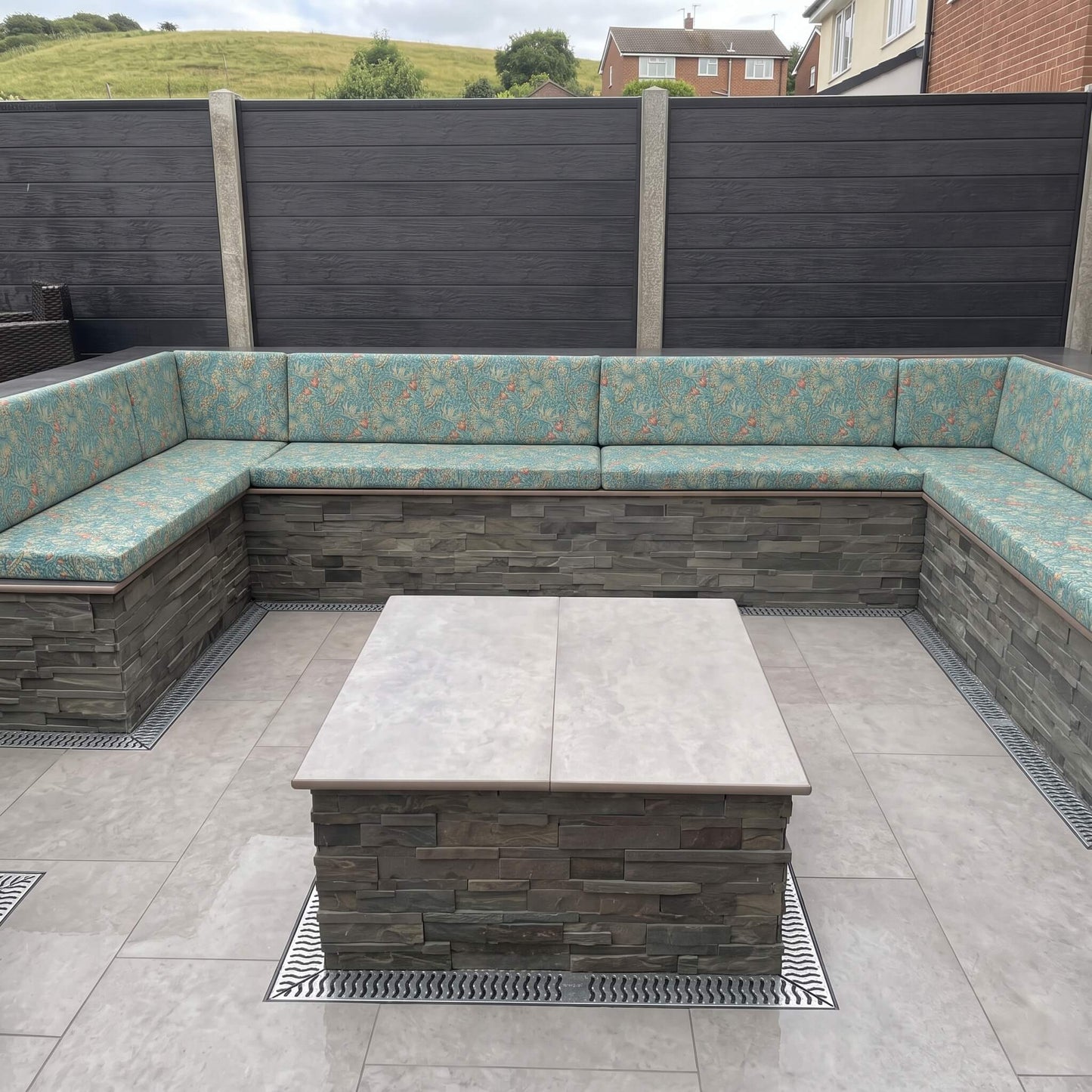 Premium Designer Motif Outdoor Seating Foam Cushions