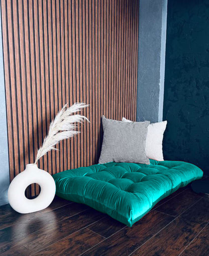 Velvet floor cushion