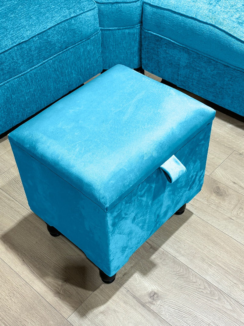 Aqua Blue Living room storage 