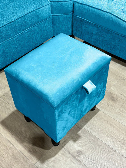 Aqua Blue Living room storage 