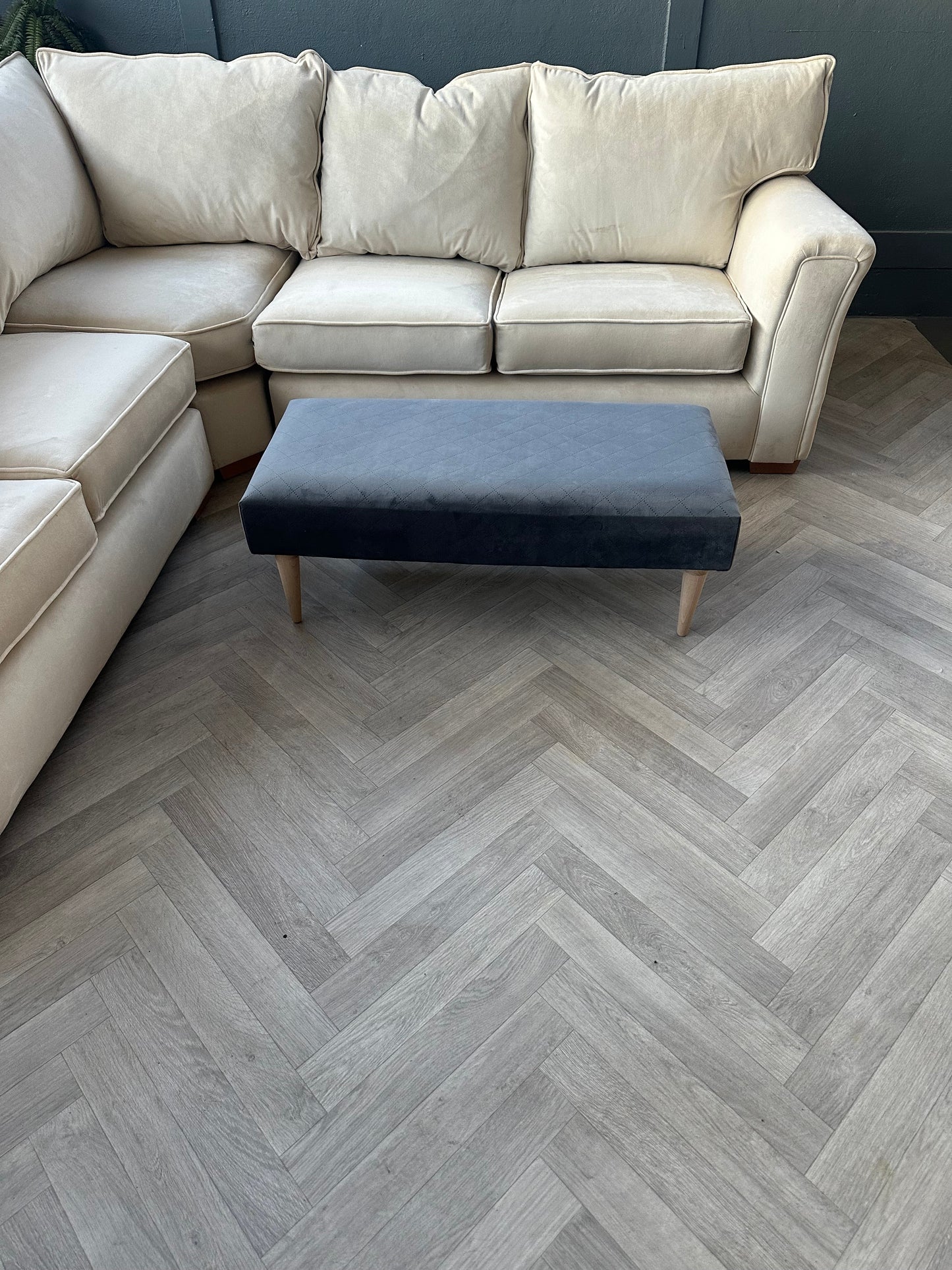 PREMIUM stitched lid pattern FOOTSTOOL BENCH COFFEE TABLE