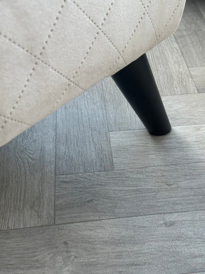 Premium off white creamy Ottoman footstool