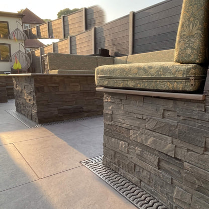 Bespoke Waterproof Patio Cushions with High Density Foam and Zipped Covers