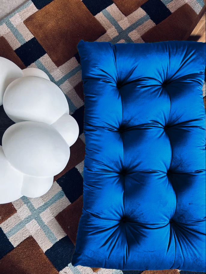 Multicolour small VELVET FLOOR SEATING