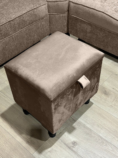 Brown Ottoman storage   