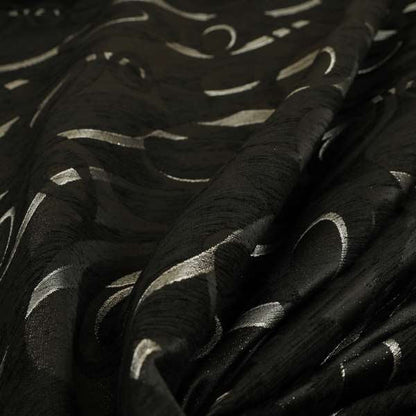 A02241 BLACK SILVER  PER METER