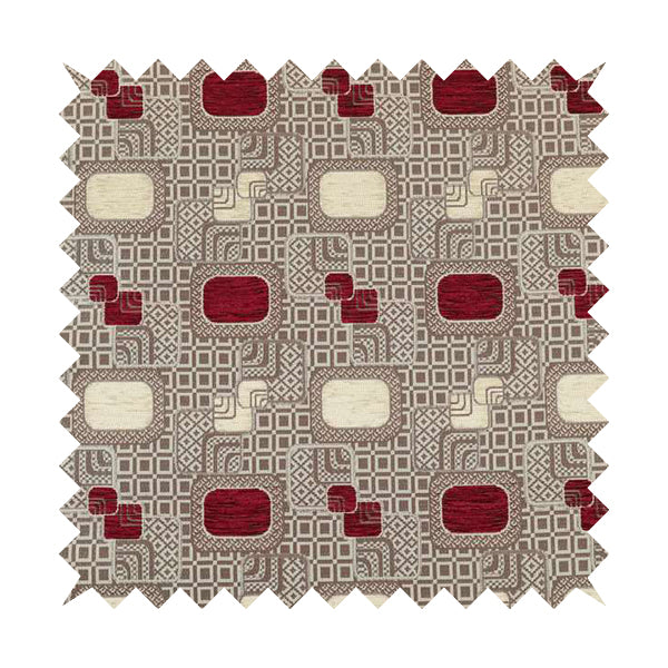 A00954 Burgundy Red Beige