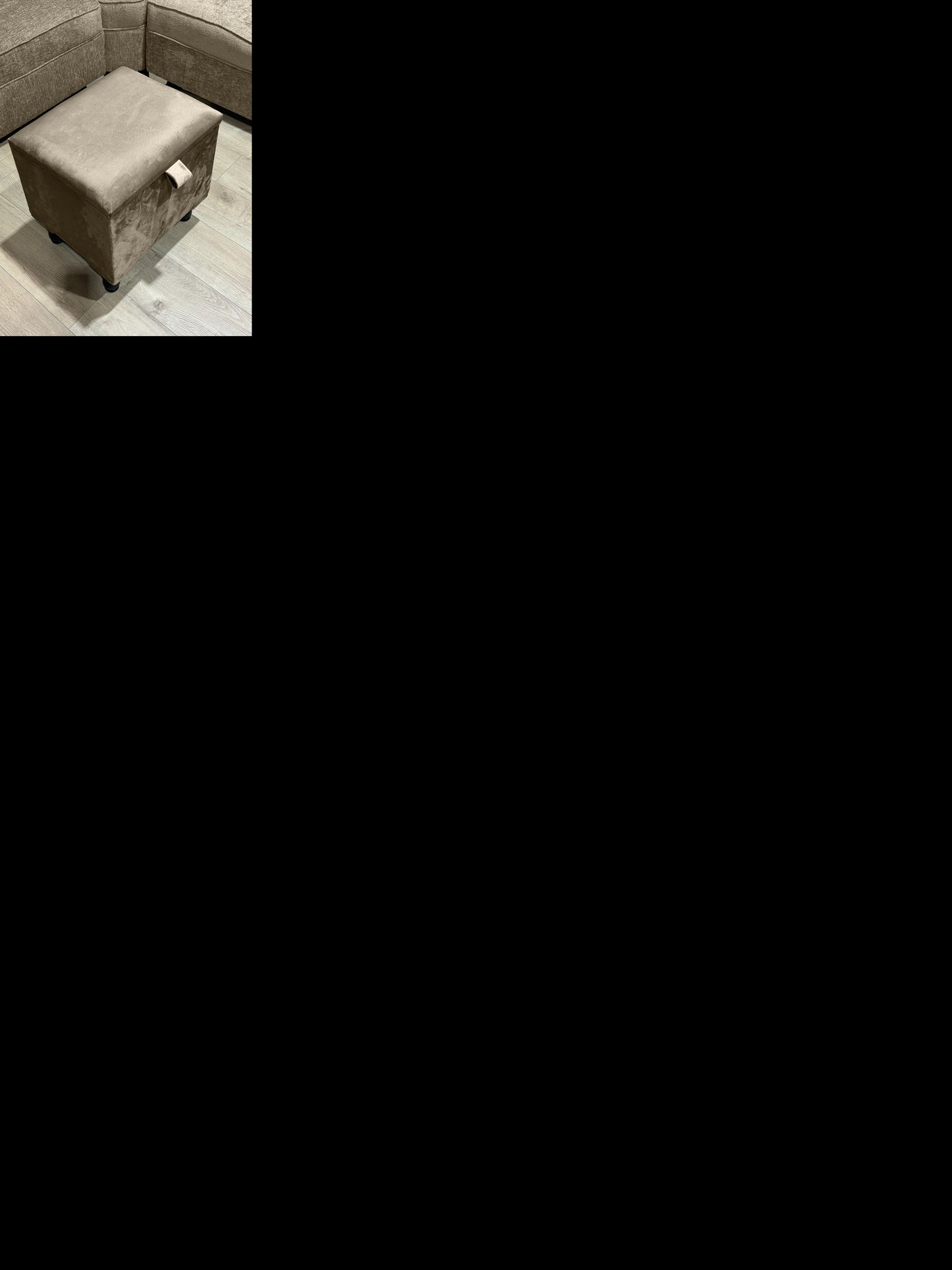 Brown Ottoman storage   