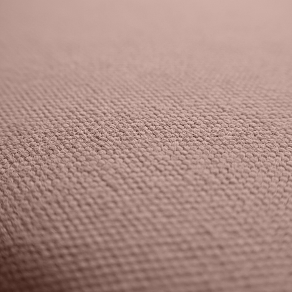 Close-up of high-density foam in bespoke pink window seat cushions