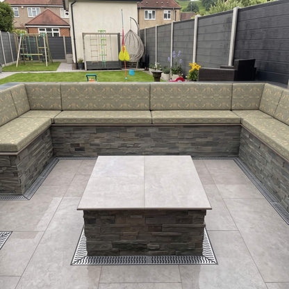 Custom Made Waterproof Outdoor Seating Cushions with Durable Removable Covers