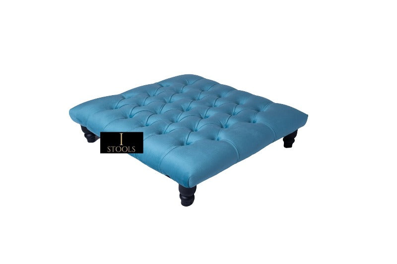 Aqua Footstool Bench | Aqua Chesterfield Bench | Aqua Ottoman Footrest