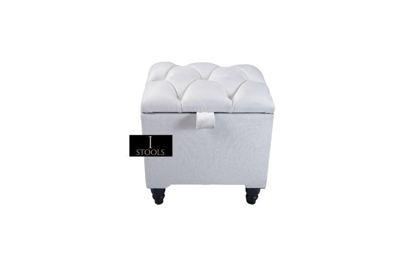 Creamy White Ottoman seat 