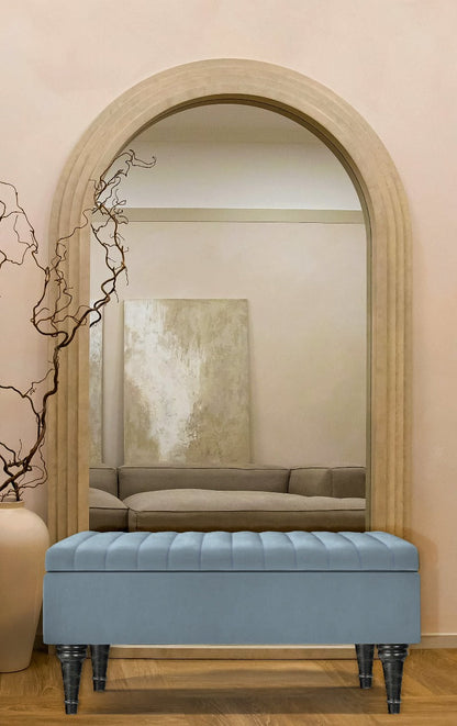 Duck egg Lusso Deep Panel Ottoman storage   