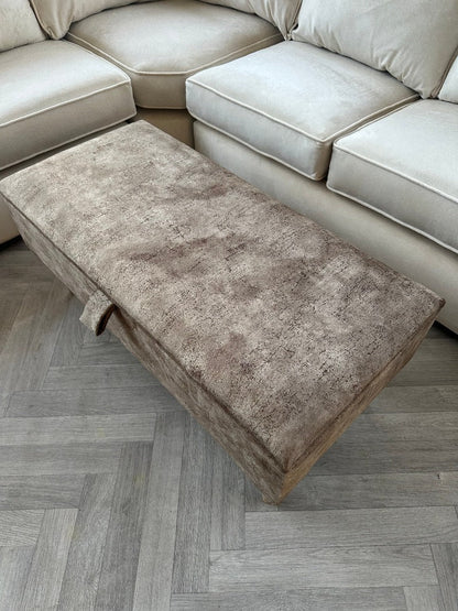PREMIUM BROWN Footstool 