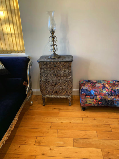 PREMIUM coffee table Demask multicolour Ottoman with Storage | Patterned Footstool Pouffe | Colourful Ottoman Storage Bench