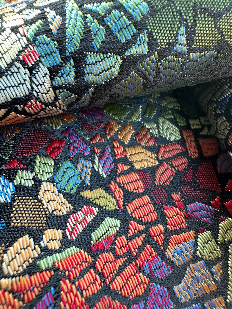 PREMIUM STAINED GLASS Footstool 