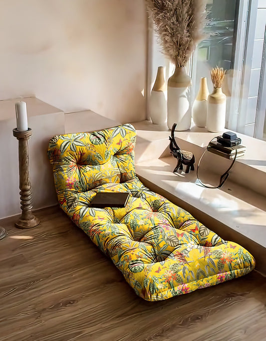 Bados floral print floor seating
