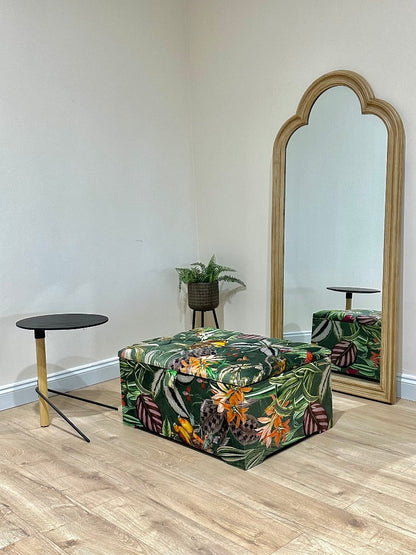 PREMIUM Green Floral Footrest