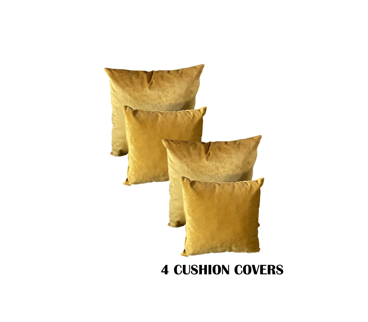 Large Mustard Gold Storage Bench | Mustard Yellow Velvet Footstool UK