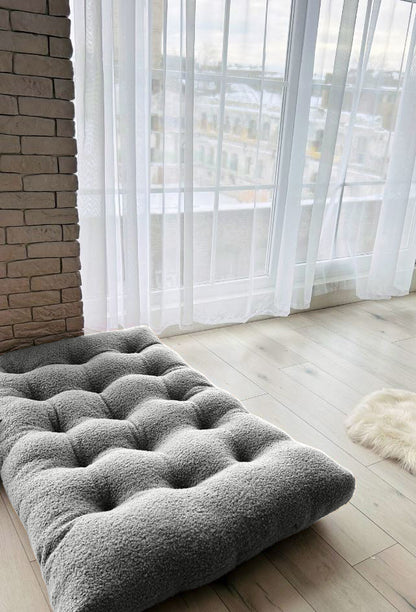 Teddy boucle Tufted floor seating