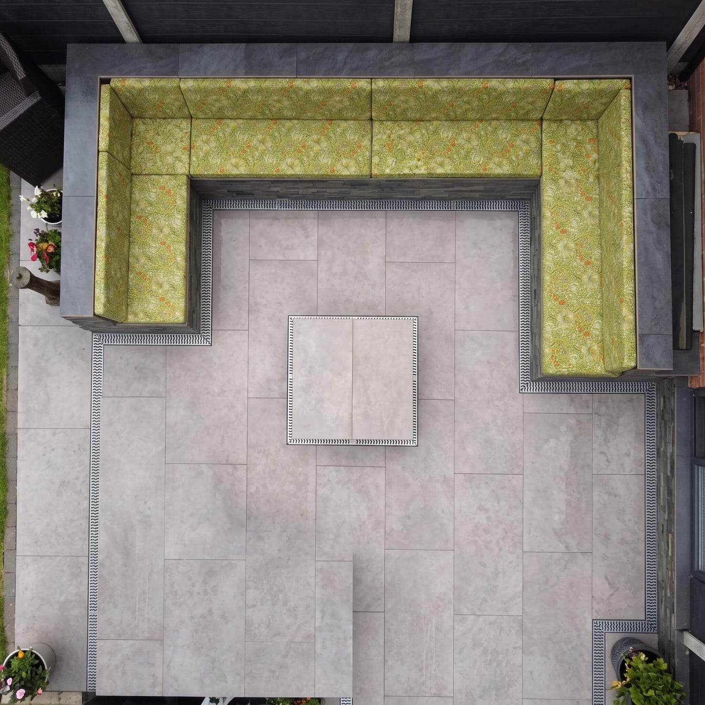 Heavy-Duty Zipped Garden Furniture Replacement Pads for Outdoor Seating