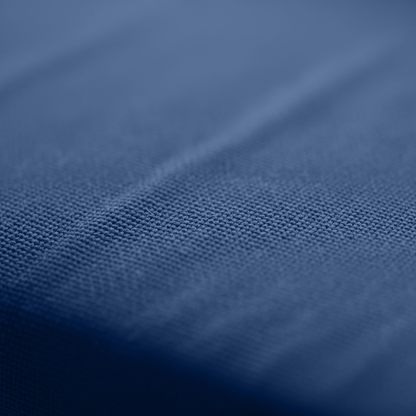 High-density foam bay window cushions in deep Royle Blue
