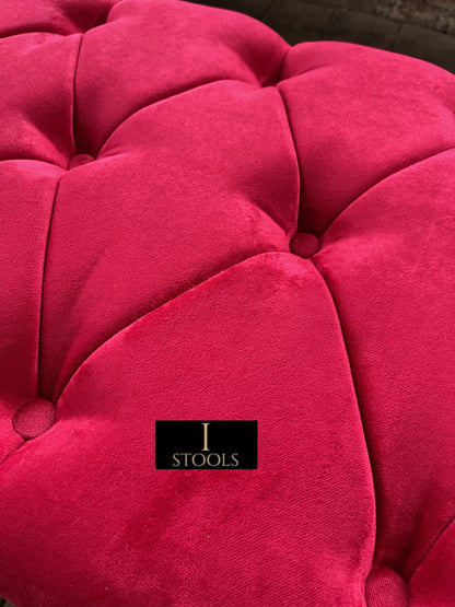 PREMIUM Red/Pink Ottoman Storage Bench | Red/Pink Ottoman Footrest coffee table