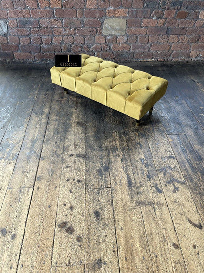 Mustard Gold Pouffe 
