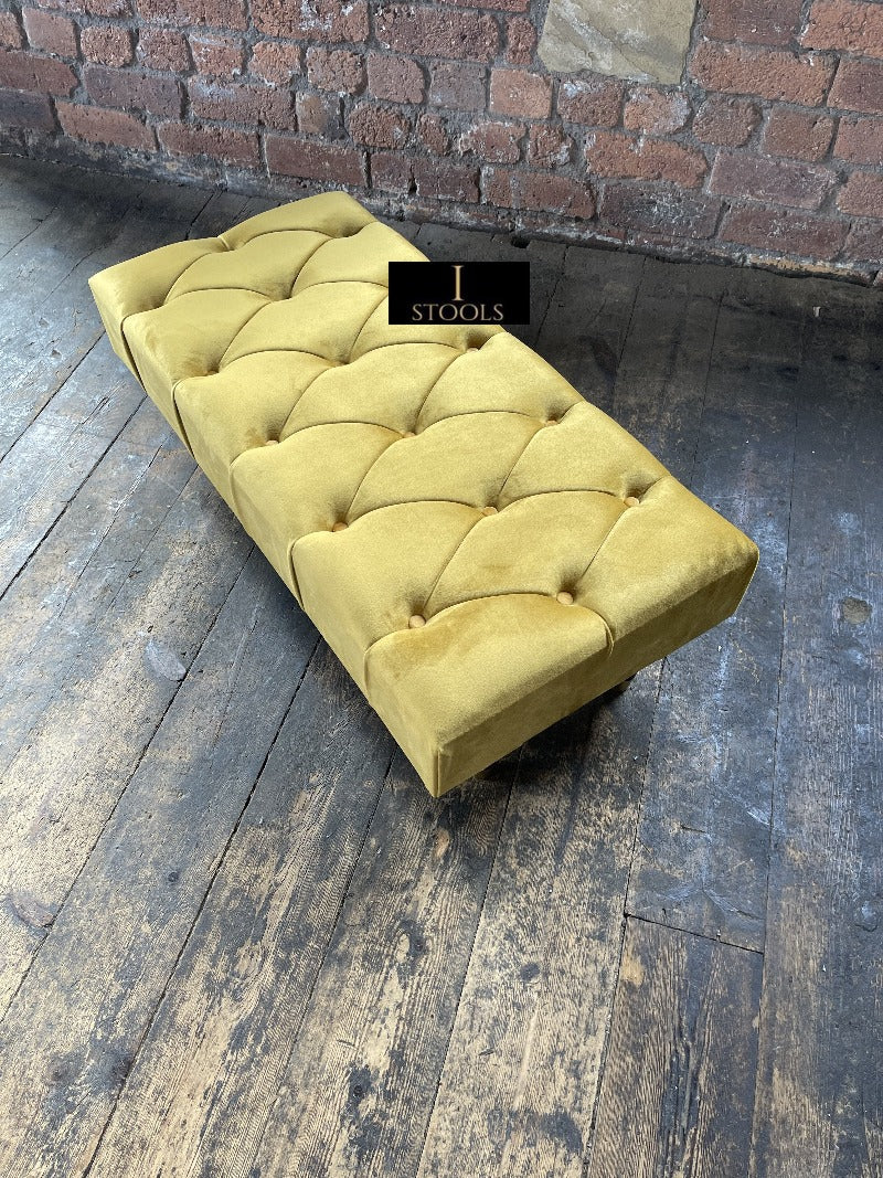 Mustard Gold Ottoman seat 