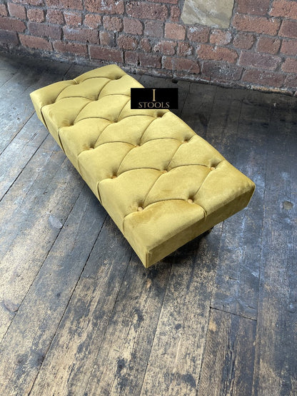  Mustard Gold Ottoman seat 