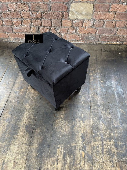 Black Handmade footstool