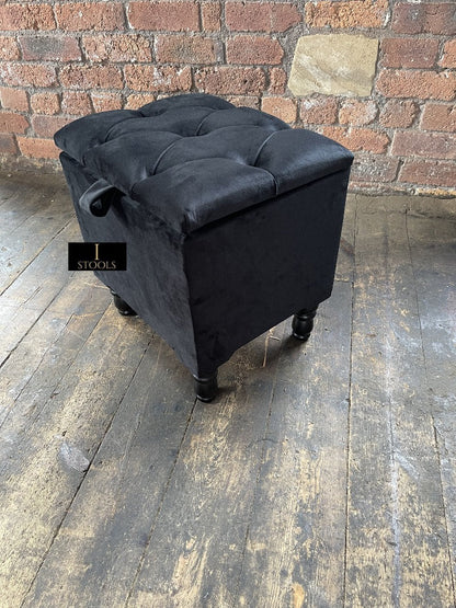  Black Ottoman storage
