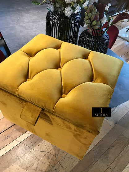 Mustard Gold Ottoman seat 