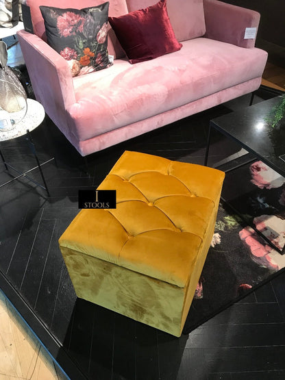 Mustard Gold Handmade footstool