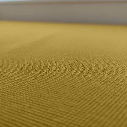 Interior design featuring trapezoid bench pads in Mustard Gold
