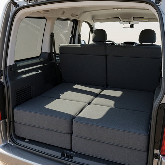 Lightweight modular foam cushions for Citroën Nemo camper conversion cushions only no base included