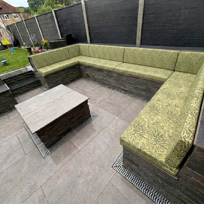 Luxury Garden Seating Cushions With Contemporary Pattern on Premium Outdoor Furniture