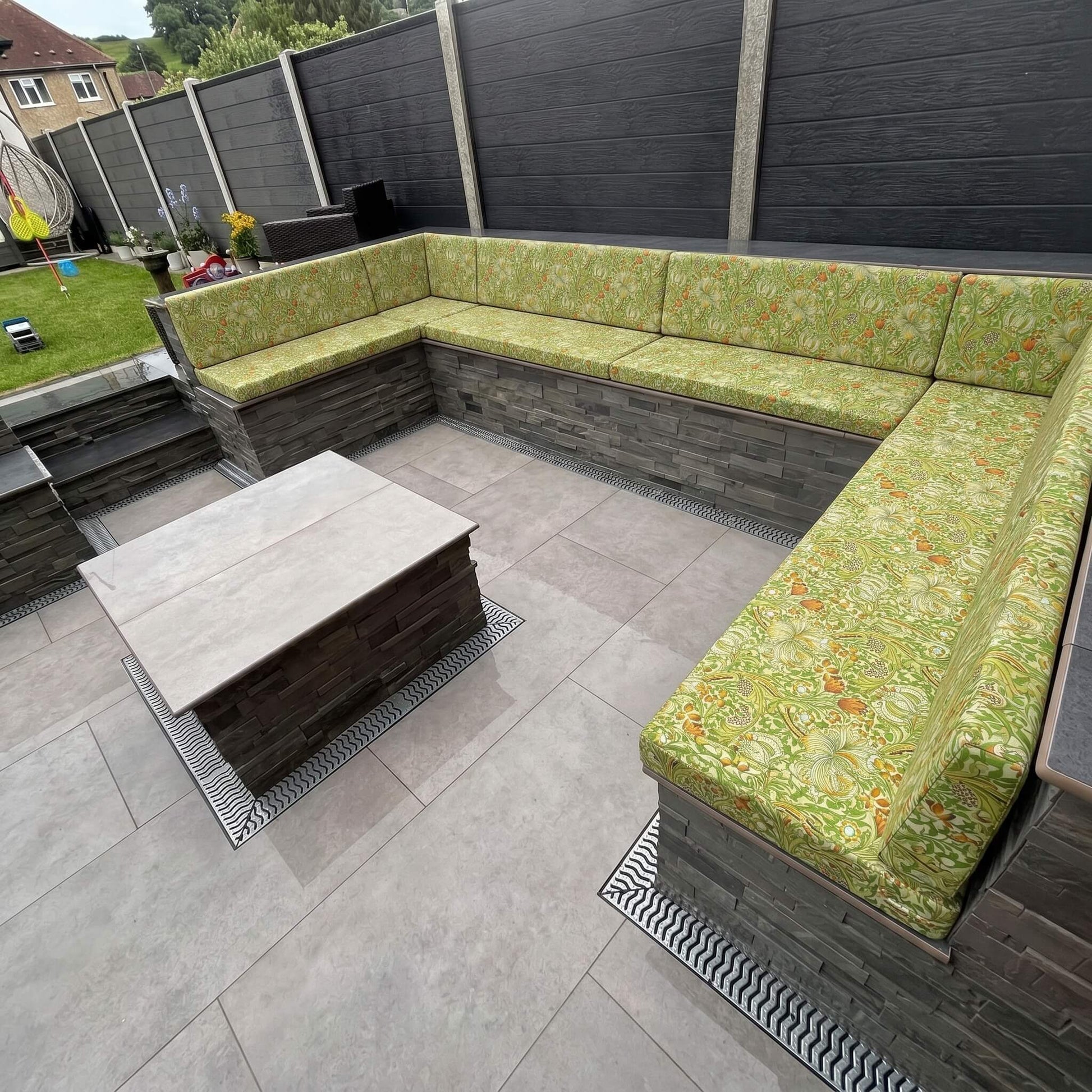 Luxury Waterproof Garden Furniture Replacement Pads with Premium Canvas Fabric
