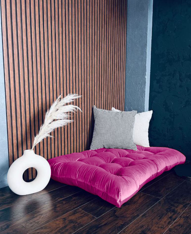 Velvet floor cushion